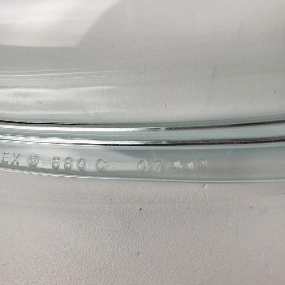 Pyrex 680C Clear Glass Replacement Lid for 2 Quart Square Casserole Dish 9.5in